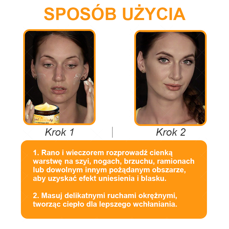 VLSVLS® Krem z jadem pszczelim do regeneracji skóry (👨⚕ odpowiedni dla wszystkich grup wiekowych, polecany przez AAD) 🌟