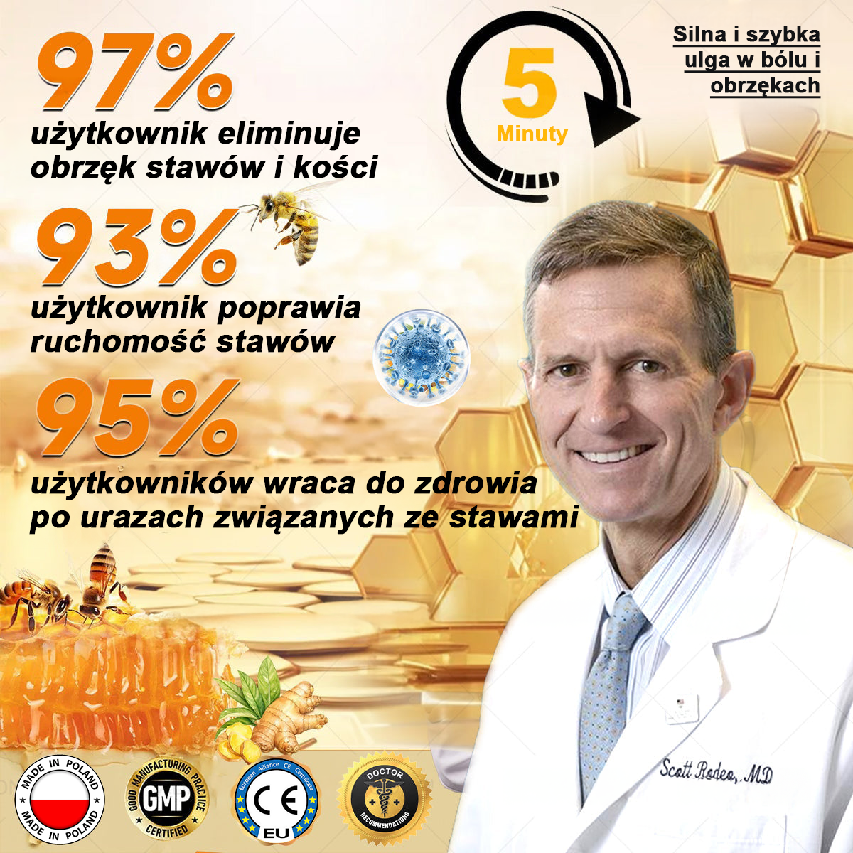 💎TLOPA® Toksyna botulinowa i jad pszczeli Balsam Łagodzący Ból i Leczenie Kości🐝🌿 (Polecane dla seniorów przez ortopedów)🦴