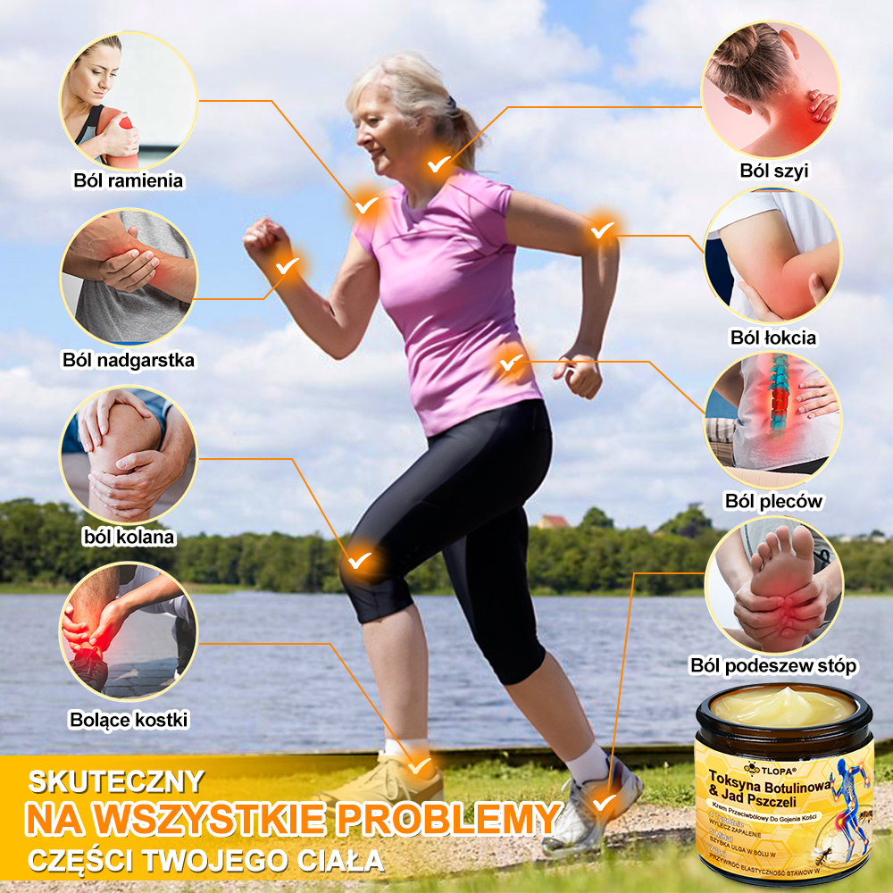 💎TLOPA® Toksyna botulinowa i jad pszczeli Balsam Łagodzący Ból i Leczenie Kości🐝🌿 (Polecane dla seniorów przez ortopedów)🦴