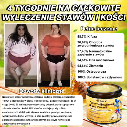 💎TLOPA® Toksyna botulinowa i jad pszczeli Balsam Łagodzący Ból i Leczenie Kości🐝🌿 (Polecane dla seniorów przez ortopedów)🦴