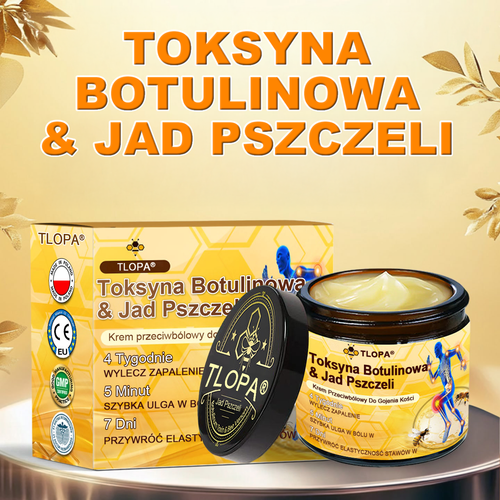 💎TLOPA® Toksyna botulinowa i jad pszczeli Balsam Łagodzący Ból i Leczenie Kości🐝🌿 (Polecane dla seniorów przez ortopedów)🦴