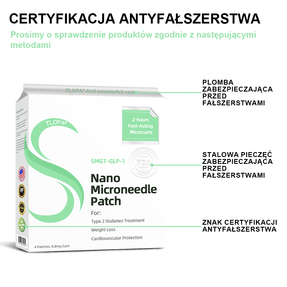 [Zobacz wyniki w 7 dni]💎TLOPA® SMGT-GLP-1 Nano Igłowy Plaster (Bezbolesny, długotrwały, wspomaga leczenie cukrzycy, otyłości i chorób sercowo-naczyniowych)