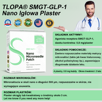 [Zobacz wyniki w 7 dni]💎TLOPA® SMGT-GLP-1 Nano Igłowy Plaster (Bezbolesny, długotrwały, wspomaga leczenie cukrzycy, otyłości i chorób sercowo-naczyniowych)