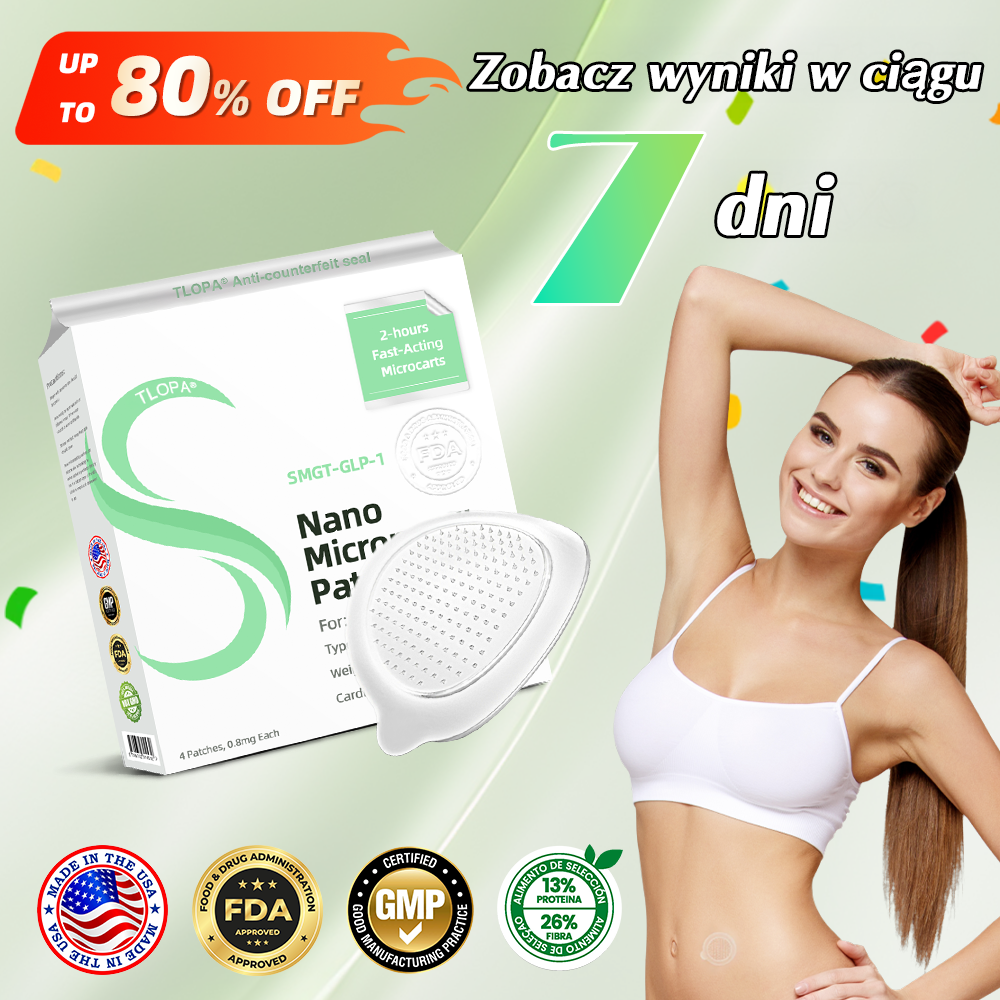 [Zobacz wyniki w 7 dni]💎TLOPA® SMGT-GLP-1 Nano Igłowy Plaster (Bezbolesny, długotrwały, wspomaga leczenie cukrzycy, otyłości i chorób sercowo-naczyniowych)